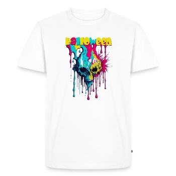 Néon d’Halloween - T-shirt Premium bio Homme - blanc - Devant - Nico (187cm)