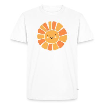 Kawaii Sun - T-shirt Premium bio Homme - blanc - Devant - Nico (187cm)
