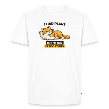 Comfy Cat Bed Plans - Men's Premium Organic T-Shirt - white - Front - Nico (187cm)