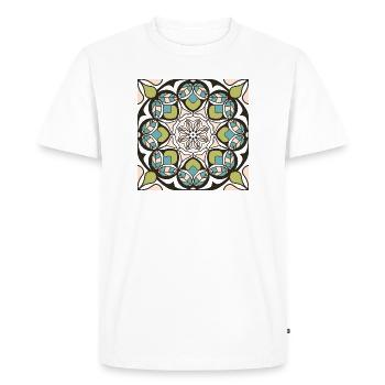 Spring Mandala - Men's Premium Organic T-Shirt - white - Front - Nico (187cm)