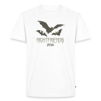 Nightfreands - T-shirt Premium bio Homme - blanc - Devant - Nico (187cm)