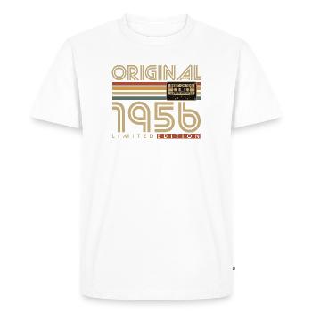 1956 Vintage Vintage Retro Birthday Gift - Men's Premium Organic T-Shirt - white - Front - Nico (187cm)