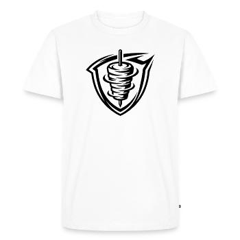 Doner kebab skewer - Men's Premium Organic T-Shirt - white - Front - Nico (187cm)