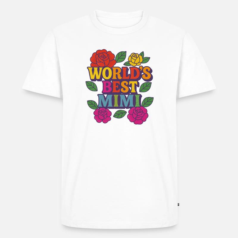 Die beste Mutter der Welt - Männer Premium Bio T-Shirt - Weiß