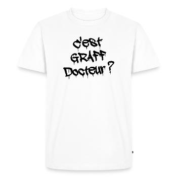 IS IT GRAFFITI DOCTOR? - Men's Premium Organic T-Shirt - white - Front - Nico (187cm)