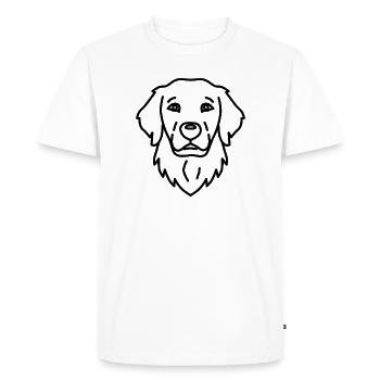 Chef Golden Retriever - T-shirt Premium bio Homme - blanc - Devant - Nico (187cm)