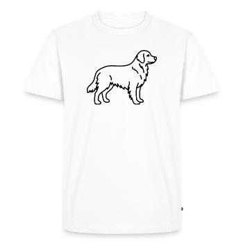 Golden retriever - T-shirt Premium bio Homme - blanc - Devant - Nico (187cm)