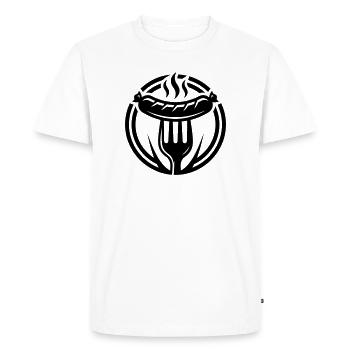 Sausage Bratwurst Icon - Men's Premium Organic T-Shirt - white - Front - Nico (187cm)