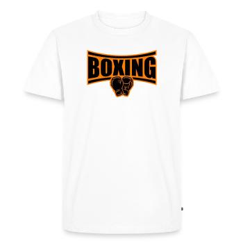 Boîtes de boxe - T-shirt Premium bio Homme - blanc - Devant - Nico (187cm)
