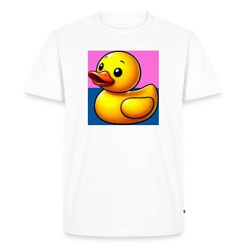 Caneton Canard Canard Canard - T-shirt Premium bio Homme - blanc - Devant - Nico (187cm)