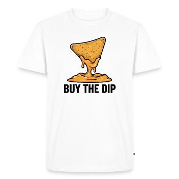 Nachos Cheese Dip Trading Financial Diction Marché haussier - T-shirt Premium bio Homme - blanc - Devant - Nico (187cm)