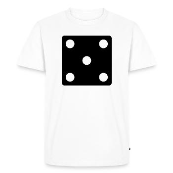 dit - T-shirt Premium bio Homme - blanc - Devant - Nico (187cm)
