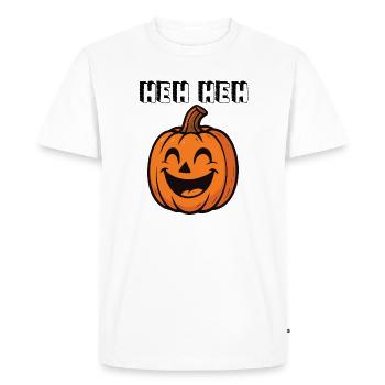 Heh Heh - T-shirt Premium bio Homme - blanc - Devant - Nico (187cm)