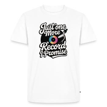 Il ne reste qu’un disque, je te le promets - T-shirt Premium bio Homme - blanc - Devant - Nico (187cm)