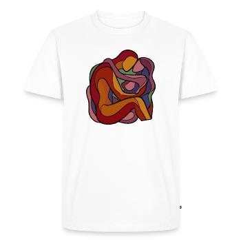 Intimité - T-shirt Premium bio Homme - blanc - Devant - Nico (187cm)