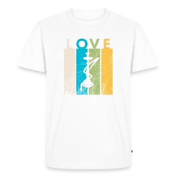 Amour Narguilé / Narguilé - T-shirt Premium bio Homme - blanc - Devant - Nico (187cm)