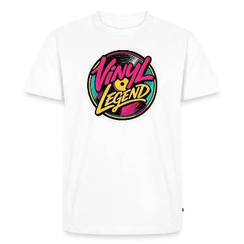Vinyl Legend - T-shirt Premium bio Homme - blanc - Devant - Nico (187cm)