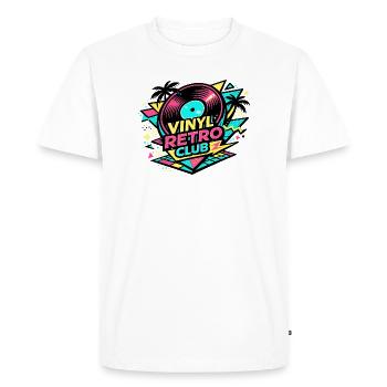 Club Rétro du Vinyle - T-shirt Premium bio Homme - blanc - Devant - Nico (187cm)
