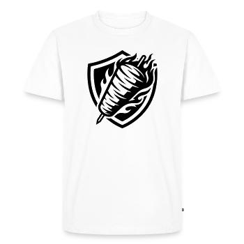 Döner Skewer Kebab - Men's Premium Organic T-Shirt - white - Front - Nico (187cm)