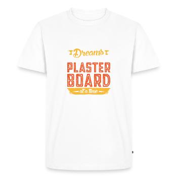 Drywall Drywall Builder Drywall Fitter - Men's Premium Organic T-Shirt - white - Front - Nico (187cm)