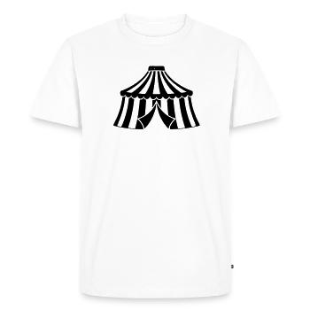 Icône de l’événement Circus Tent Manege - T-shirt Premium bio Homme - blanc - Devant - Nico (187cm)