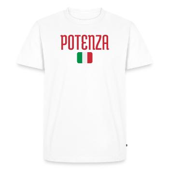 Potenza Italian Flag - Men's Premium Organic T-Shirt - white - Front - Nico (187cm)