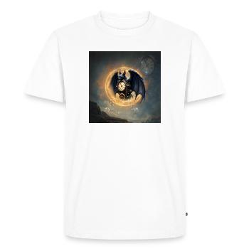 Montre ailée steampunk - T-shirt Premium bio Homme - blanc - Devant - Nico (187cm)