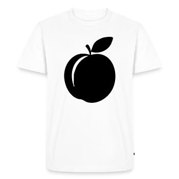 Silhouette pêche – Douce conception estivale - T-shirt Premium bio Homme - blanc - Devant - Nico (187cm)