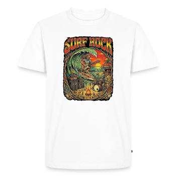 Surf Rock Beach Party - Men's Premium Organic T-Shirt - white - Front - Nico (187cm)