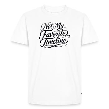 Sarcasm is not my favorite timeline Lusti - Men's Premium Organic T-Shirt - white - Front - Nico (187cm)