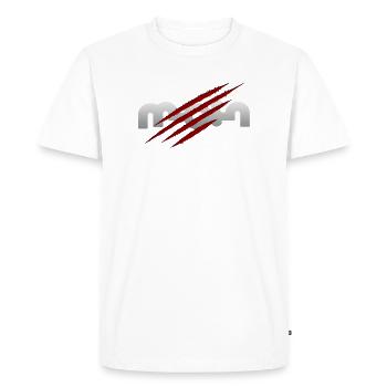 Bonjour - T-shirt Premium bio Homme - blanc - Devant - Nico (187cm)