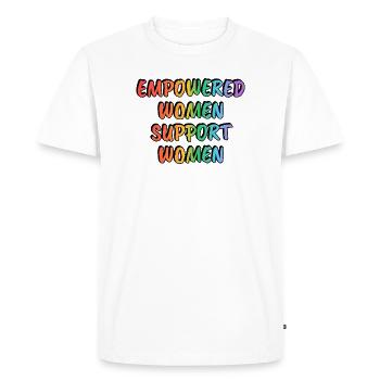 Empowered Women Support Women Rainbow - Men's Premium Organic T-Shirt - white - Front - Nico (187cm)