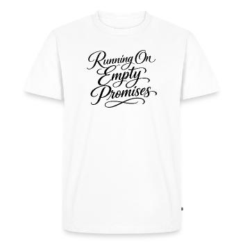 Sarcasm, empty promises, funny women - Men's Premium Organic T-Shirt - white - Front - Nico (187cm)