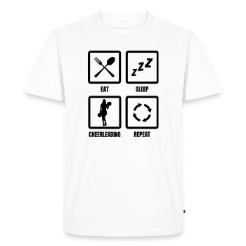 Cheerleading Routine - Men's Premium Organic T-Shirt - white - Front - Nico (187cm)