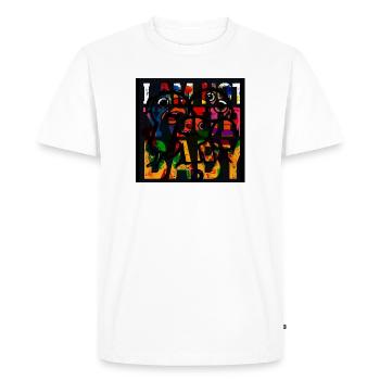 Colorful Geometric Portrait - Men's Premium Organic T-Shirt - white - Front - Nico (187cm)
