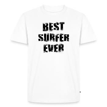 Best surfer of all time - Men's Premium Organic T-Shirt - white - Front - Nico (187cm)