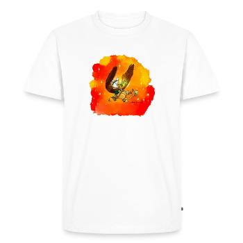 Star Seeker Griffin - Men's Premium Organic T-Shirt - white - Front - Nico (187cm)
