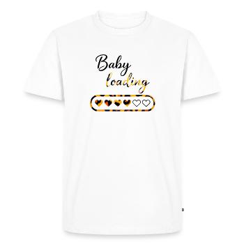 Leopard Loading baby - Men's Premium Organic T-Shirt - white - Front - Nico (187cm)