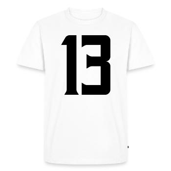 13 - T-shirt Premium bio Homme - blanc - Devant - Nico (187cm)
