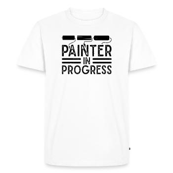 Cadeaux amusants pour les peintres en bâtiment Idées de peintres professionnels - T-shirt Premium bio Homme - blanc - Devant - Nico (187cm)