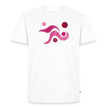 Yoga design_52 - T-shirt Premium bio Homme - blanc - Devant - Nico (187cm)