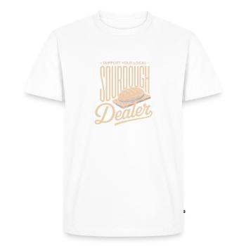 Local Sourdough Dealer - Men's Premium Organic T-Shirt - white - Front - Nico (187cm)