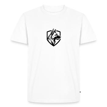 Sécurité des armoiries Shepherd - T-shirt Premium bio Homme - blanc - Devant - Nico (187cm)