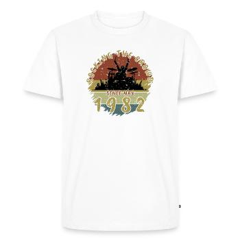 44th Birthday Rocking the crowd DRM 05/1982 - Men's Premium Organic T-Shirt - white - Front - Nico (187cm)