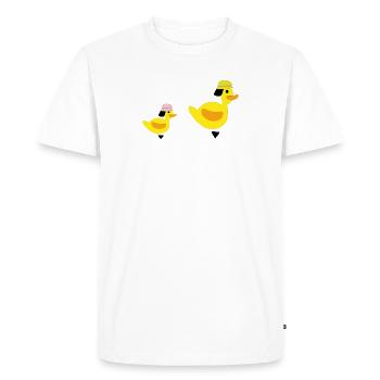 Canards de Feu - Filles - T-shirt Premium bio Homme - blanc - Devant - Nico (187cm)