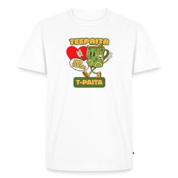 Teeshirt T-shirt - For tea lovers - Men's Premium Organic T-Shirt - white - Front - Nico (187cm)