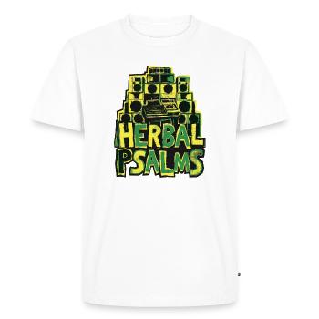 Psaumes Herbaux Dub Reggae - T-shirt Premium bio Homme - blanc - Devant - Nico (187cm)