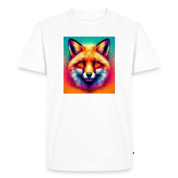 fox - Men's Premium Organic T-Shirt - white - Front - Nico (187cm)