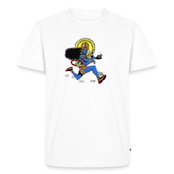 Kali runner - Men's Premium Organic T-Shirt - white - Front - Nico (187cm)