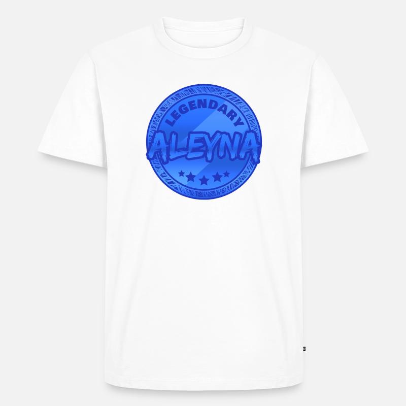 Aleyna als Geschenkidee - Männer Premium Bio T-Shirt - Weiß